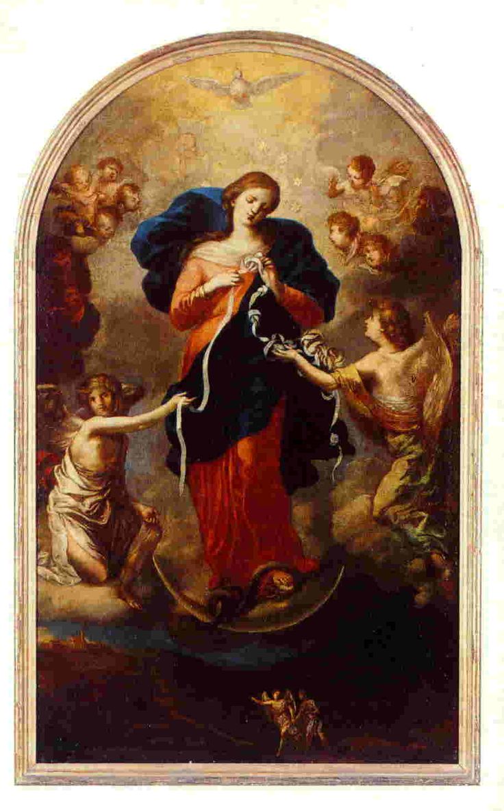 Johann Georg Melchior Schmidtner : Marie qui défait les nœuds (1700) marie qui defait les noeuds